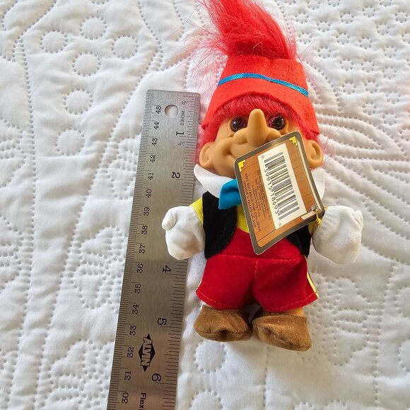Russ Storybook Troll Pinocchio Plush Doll 5" Collectible With Tag - Picture 6 of 7
